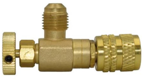 Valvola di chiusura shut-off R32 1/2 ACME F x 5/16 SAE M R32 per condizionatori