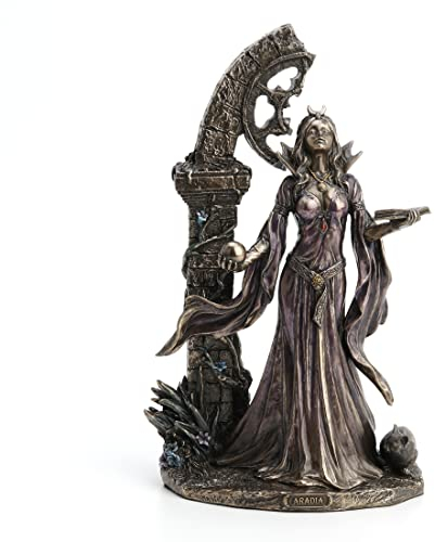 Veronese Design Aradia The Wicca Queen of Witches Cold Cast Resin Antique Bronze Finish Statue