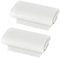 ohfruit 2Pcs AA Batteria Plastica Dura Posteriore Del Supporto Della Copertura Protezione Per Xbox 360 Bianco