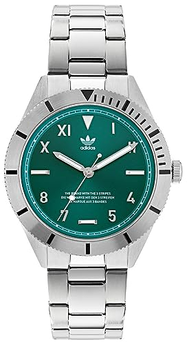 adidas Orologio Analogico al Quarzo Hombres con Cinturino in Acciaio Inossidabile AOFH22060