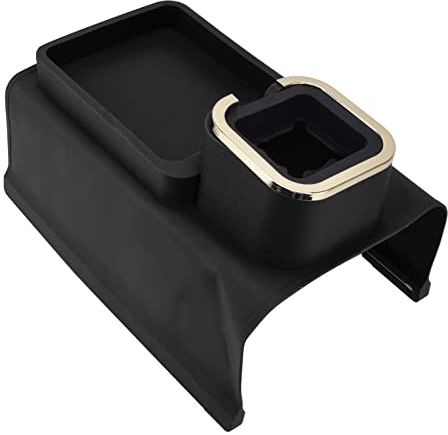 Portavasos de Sofá, Bandeja de Portavasos de Silicona para Sillón, Sofá, Sofá, Soporte Antideslizante para Bebidas de Sofá, Soporte Organizador de Reposabrazos de Sofá(Negro)