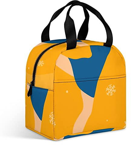 OKJK Bolsa termica Infantil,Bolsa de Mano térmica para Almuerzo, Bolsa de Trabajo de Oficina, Nevera portátil para Picnic al Aire Libre, Nevera térmica para Comida, Bolsa portátil con Cremallera p