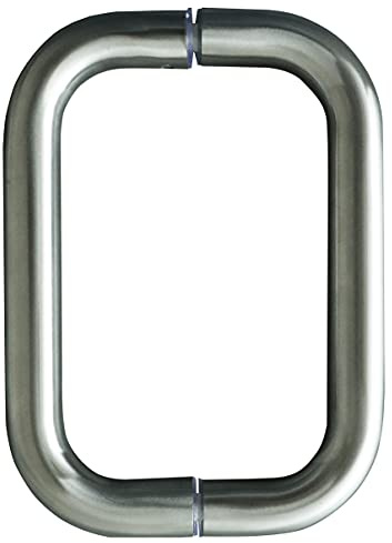 CKB 6 Shower Door Pull Back to Back Handle Compatible with 1/4 to 1/2 Thickness Glass for Frameless Shower Doors, Brushed Nickel with 304 Stainless Steel.