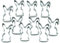 BekkiB - 10er-Set Tassenausstecher Hase - Ausstecher für Tassenkekse in Osterhasenform - Ausstecher ist spülmaschinengeeignet - 8821610