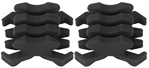 Bewinner Gliederdämpfer für Bogenschießen, Limbsaver Split-Vibrationsstabilisator-Dämpfer, Split-Gliedmaßen-Dämpfungs-Gummi-Bogenschießen-Bogen für Compoundbogen-Jagdziel Im Freien (Schwarz)