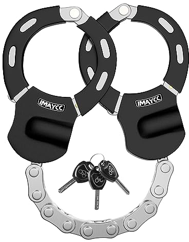 IMAYCC Candado Patinete Electrico, Candado Bicicleta Antirrobo, Resistente al Corte y con Silicona, Alta Seguridad Antirrobo Candado Para Patinete Eléctrico para Scooter, Segway,Ninebot, Xiaomi,Etc.