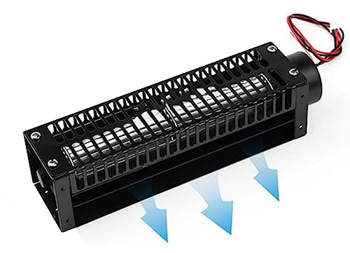 IINCOOY Ventilador De Flujo Cruzado DC 24V Cojinete De Bolas Ventilación De Flujo Cruzado Ventilador De Tambor Pequeño Cortina De Aire