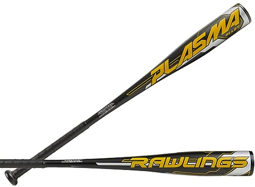 Rawlings Jungen Plasma Baseballschläger, schwarz/gelb/weiß, 9 | 28