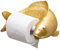 YHRJOZ Toilettenpapierhalter Klorollenhalter Mode Luxuriöser Goldener Fisch-Toilettenpapierhalter, Kreatives Wandregal Für Kunstrollenpapier, Wanddekoration aus Harz