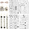 ZELAITE 8PCS Kerzentattoo Wassertransferdruck, Kerzen dekorieren, wasserschiebefolie kerzen, kerzen beschriften folie, kerzentattoos stabkerzen sprüche für Glückslicht (A)