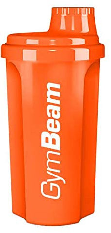 GymBeam Shaker per Proteine Premium, 700ml, con Coperchio Filettato, Adatto per Lavastoviglie, Microonde e Frigorifero, Shaker Palestra, Non Contiene BPA e DEHP (Orange)
