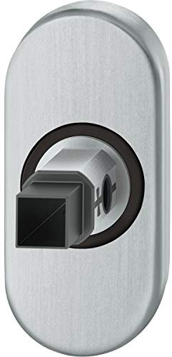 FSB 0 09 0001 21263 6204 Adapter-Rosette oval Rahmentür, 9 mm, Hochhaltefeder, Edelstahl matt,