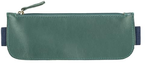 Clairefontaine 115950C - Mehrzweck-Etui Ginkgo, aus Leder, 18x11x7 cm, 1 Stück
