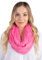 Weicher und leichter Damen Loop Schal Uni Farben Rundschal Ganzjahres Schal Schlauchschal Accessoires - Carina (Light Pink P12)