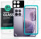 Ibywind 2 Piezas Protector Pantalla para Xiaomi Poco F6 Pro 5G 6.67+1 Pieza Protector Cámara+1 Pieza Protector Trasera Fibra Carbono,Dureza 9H Cristal Templado,Fácil de instalar