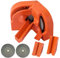 Afilador multiusos, afilador de brocas multiusos, herramienta de afilado eléctrico portátil para todos los taladros, color naranja