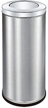 KKMNDE Aschenbecher für draußen Edelstahl-Aschenbecher-Mülleimer für draußen und drinnen, Aufzug, Korridor, Aschenbecher, Mülleimer, vertikales Fass, Schwarz/Gold/Silb