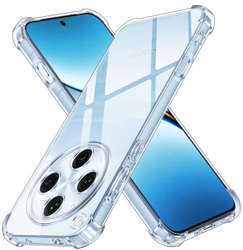 ivoler Funda para OPPO Find X8 Pro, Carcasa Protectora Antigolpes Transparente con Cojín Esquina Parachoques, Suave TPU Silicona Caso Delgada Anti-Choques Case