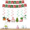 Holiday Christmas Banner, Merry Christmas Swirl Decoration for Indoor and Outdoor, Christmas Supplies for Home, Holiday Birthday Decor for Christmas Home and Events