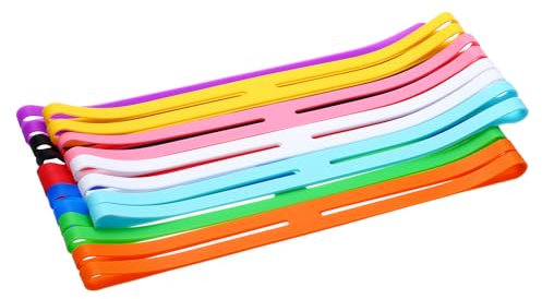 sourcing map 10 Pcs Silicone Rubber Bands, 12 Inch Silicone Bands Rubber Bands Assorted Size Big Strong Elastic for Pressure Cooking Office Puzzles Board Games