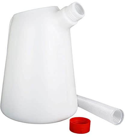 Verre doseur d'huile avec bec verseur flexible avec couvercle pour voiture voyage 3 l