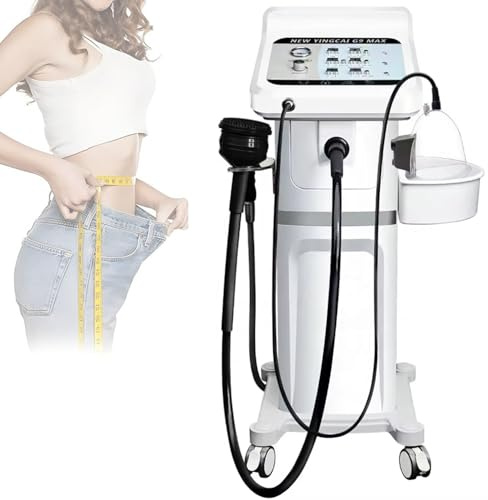 RETRIN G8 Ganzkörper-Gewichtsverlustgerät,Vibrationsmassagegerät zur Körperformung Hand-Anti-Cellulite-Massagegerät für Physiotherapie mit 8 Massageköpfen und 32 Unterdruckbecher
