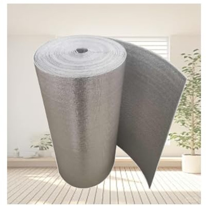 HUFIREHU Film Isolant Thermique FenêTre Plaque Feuille RéFlecteur De Radiateur Isolant Thermique Double RéFléChissant Reflecteur De Chaleur Pour Radiateur IdéAl Pour Toit(900cm/354.3in,1.5cm/0.59in)