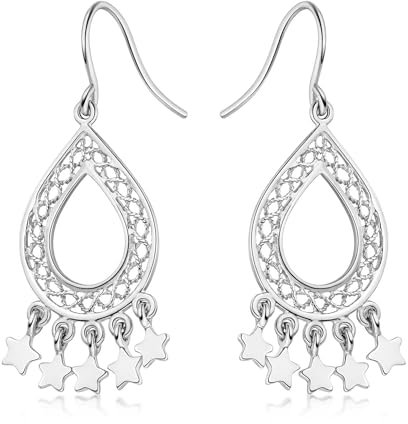 MATERIA by Matthias Wagner Orientalische Ohrringe Silber 925 - Damen Ohrhänger lang SO-282