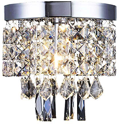 AFSEMOS Kronleuchter Kristall,Moderne Stil Anhänger Crystal Hängeleuchte Mit Elegantem Design,feine Kristall-Deckenleuchte für die Küche,Flur,Wohnzimmer,Schlafzimmer und Esszimmer 20cm