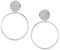 Happiness Boutique Damen Runde Ohrringe Creolen in Silberfarbe | Offen Kreis Ohrringe Edelstahlschmuck