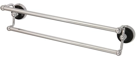 Kingston Brass BA91318C Water Onyx Dual -Towel Bar, Polished Chrome