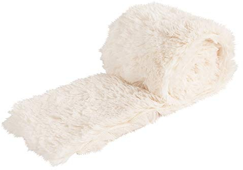 Ideen mit Herz Kunstfell-Band Plüsch | Fellstoff | 8 cm breit | 2 m lang | ideal zum Basteln, Nähen, Dekorieren | Tischläufer