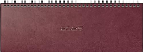 rido/idé Querterminbuch Mod. septant 2025 | 305×105 mm, Kunstleder, braun