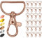 EkoDeko 25er Pack RoséGold Schlüsselanhänger Karabiner Makramee Zubehör