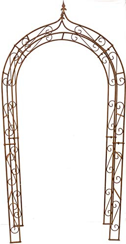 Alt Mebel Ihr Gartentraum Überleitung breit 120 cm, Höhe 236 cm, Gewicht 25 kg, Tiefe 36 cm Edelrost Massiv Eisen Gute Qualität Stabil 12 mm Stabil