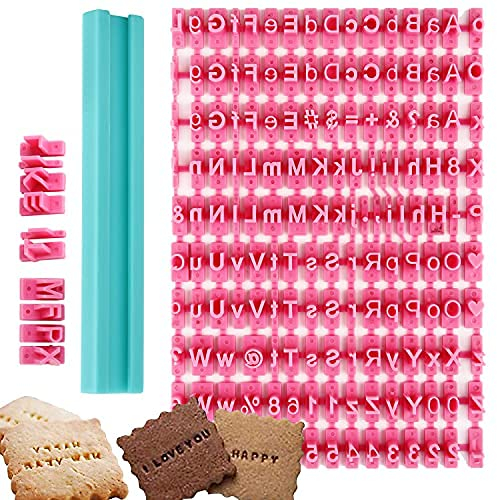 PATILWON Letter Stamps for Clay & Cookies - Alphabet Stamp Mold for Baking, DIY Embossing, Family Activities, and Educational Projects