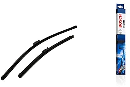Bosch Wiper Blade Aerotwin A860S, Length: 600mm/475mm − set of front wiper blades & Wiper Blade Rear A332H, Length: 330mm – rear wiper blade