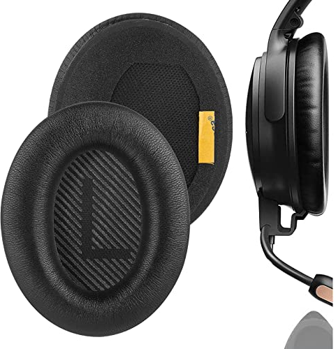 GEEKRIA Elite Schaffell Ersatz-Ohrpolster für Bose QC45 QC35 QC35 ii QC25 QC15 QC2 AE2 AE2i AE2w SoundTrue SoundLink Around-Ear Kopfhörer Ohrpolster, Ohrmuscheln Reparatur (schwarz), EJZ117-08