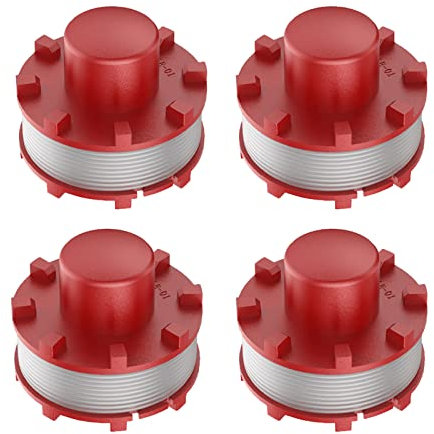 YWNYT Lot de 4 bobines de fil de rechange pour débroussailleuse Ein-hell 3405096, 2 mm, pour Ein-hell GE-CT 36/30 LI E SOLO, AGILLO 36/255 BL, AGILLO 18/200