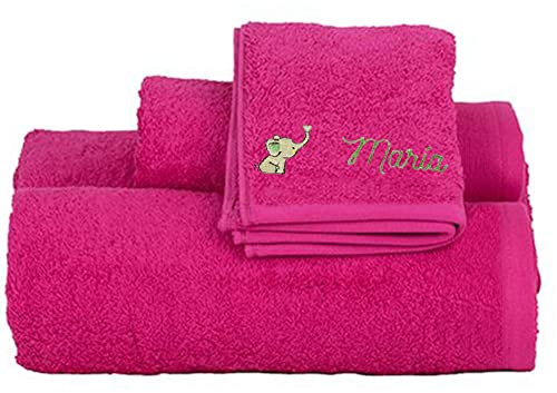 My original gift Serviette de Toilette brodée avec Un Motif pour Enfants (30 x 50 cm)