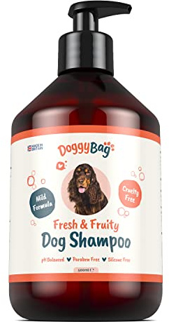 500ML Fruity Shampoo for Dogs from Doggy Bag - Deodorising and Conditioning Easy-Rinse Mild Dog Shampoo with Pro-Vitamin B5