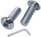 SKIR'CO Tornillos de cabeza hexagonal M4 x 10 mm, tornillos de máquina, pernos de tapa de zócalo (10 piezas)