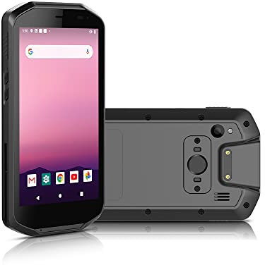 ThinKol Ordinateur portable robuste de 5 avec Android 9.0, MSM8953, 4 Go, 64 Go, écran tactile robuste avec scanner 2D, GPS, WiFi, 4G, Bluetooth, déclencheur de scan, batterie à clip arrière