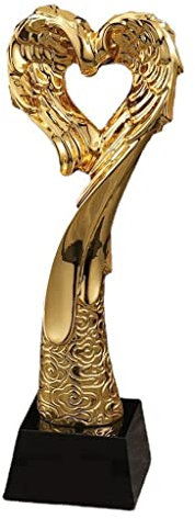 FOTOEV Gold Love Award Trophy for Trophy Awards und Partyfeiern, Preisverleihung und Anerkennungsgeschenk, 11 Zoll