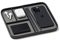 Nordik Leather Valet Tray - Pebble Black - Premium Vegan Leather Stylish and Organised Nightstand Caddy for Men - EDC Catchall for Keys, Watch, Wallet, Jewellery