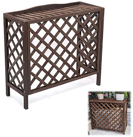 Klimaanlagen-Abdeckung, korrosionsbeständig, versteckbar, Außengerät, Klimaanlagen-Abdeckung, Ausstellungsständer, Pflanze, Blumentopf (80 x 32 x 70 cm)