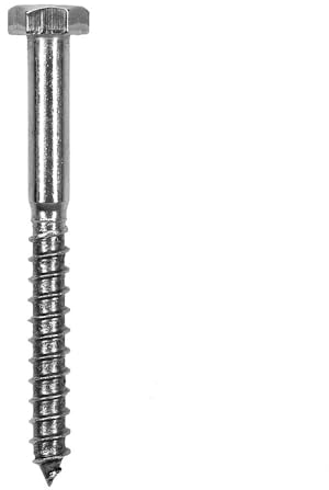 Offgridtec Sechskant Edelstahl Holzschrauben M8 DIN571 Länge 60mm 10 Stück