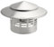 Oniissy STAINLESS STEEL FABRICATION CHIMNEY CAP,RAIN CAP,CHIMNEY COWL EXTERIOR WALL FRESH AIR OUTLET ROOF PIPE EXHAUST HOOD TO FIT 4.3''/110MM FLUE PIPE/STOVE PIPE