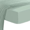 Pizuna 800 Fadenzahl Baumwolle spannbettlaken 170x200-180x200cm Meeresschaum, 100% Langstapelige Spannbetttuch, Weiche Mako Satin-Webart passt bis zu 40cm Matratzenhöhe (100% Baumwolle bettlaken)