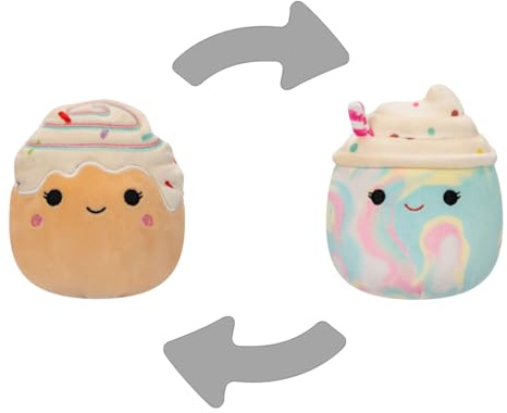 Squishmallows Flip A Mallows Kellen/Reese Mini-Plüschtier, 12,7 cm